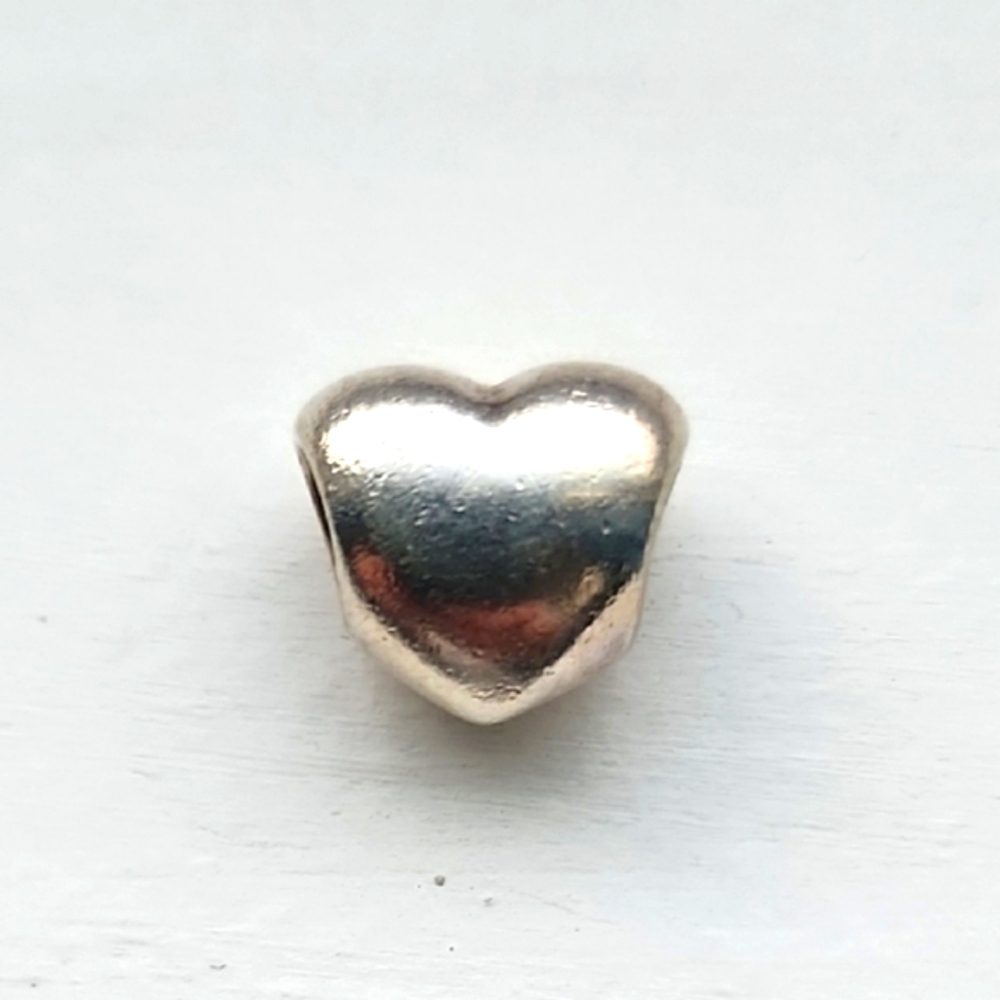 Pandora Silver Solid Heart Charm